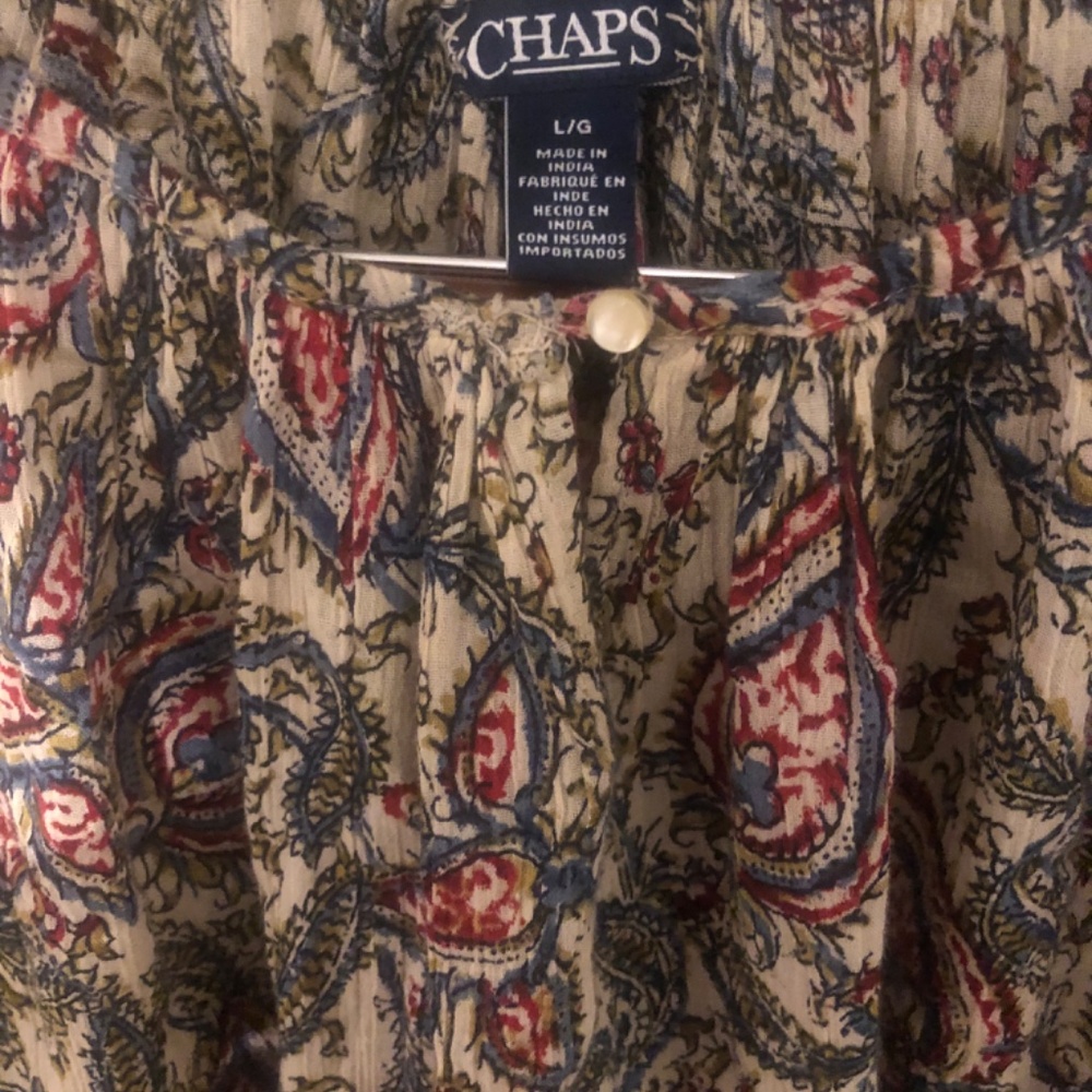 Chaps Boho paisley cotton tunic - Picture 6 of 10